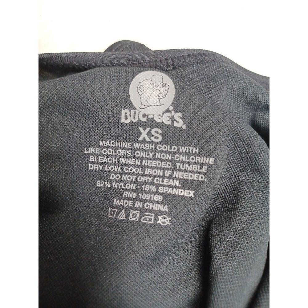 Buc-ees Women's X-Small Black Logo Print One Piece Swimsuit Bathing Suit Bucees - Picture 5 of 5